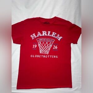 Harlem Globetrotters Graphic T-Shirt - Red - Men's Medium - Retro Style
